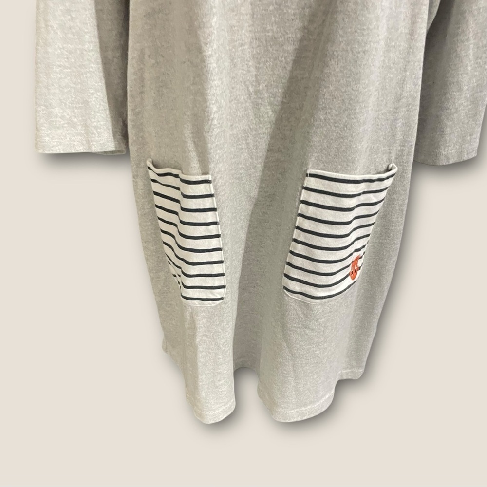 Tommy Hilfiger Gray Casual Tunic Dress Striped Pockets & Back Zipper, Size XL - Picture 6 of 13